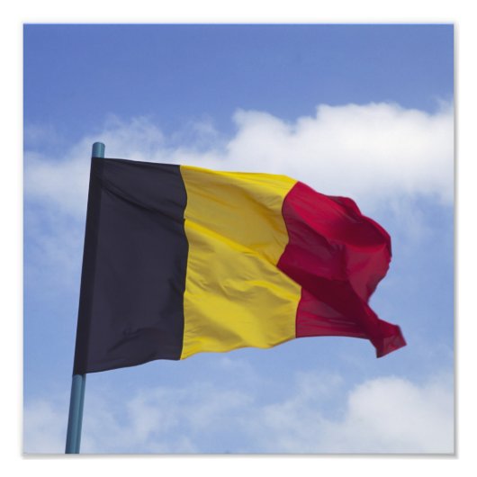 Belgische vlag RF) Foto Afdruk (Voorkant)