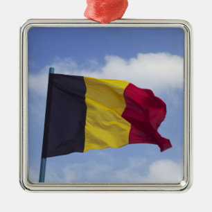 Belgische vlag RF) Metalen Ornament