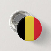 Belgische vlag ronde button 3,2 cm (Voorkant /achterkant)