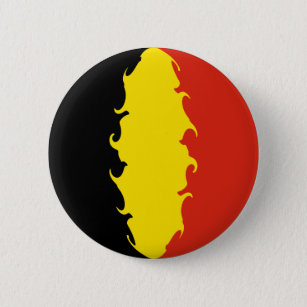 Belgische vlag ronde button 5,7 cm