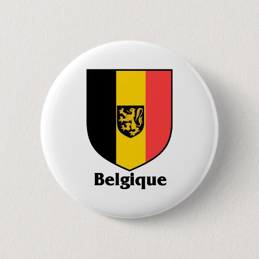 Belgische vlag ronde button 5,7 cm (Voorkant)