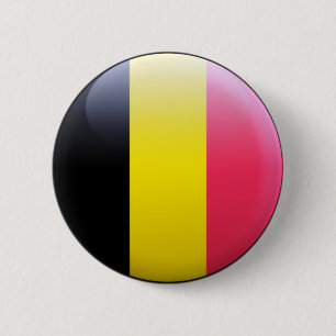 Belgische vlag ronde button 5,7 cm