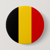 Belgische vlag ronde button 7,6 cm (Voorkant)