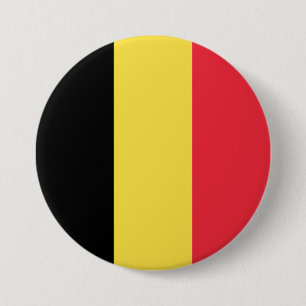 Belgische vlag ronde button 7,6 cm