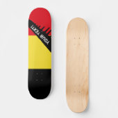 Belgische vlag skateboard (Voorkant)