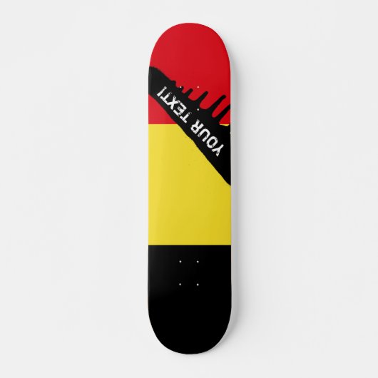 Belgische vlag skateboard (Voorkant)