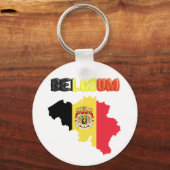Belgische vlag sleutelhanger (Voorkant)