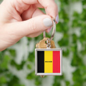 Belgische vlag sleutelhanger (Hand)