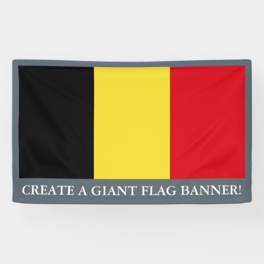 Belgische vlag spandoek (Horizontaal)