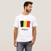 Belgische vlag t-shirt (Voorkant volledig)