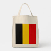 Belgische vlag tote bag (Achterkant)