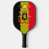 Belgische vlaggen van wapens pickleball paddle (Achterkant)