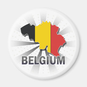 Belgische vlaggenkaart 2.0 magneet