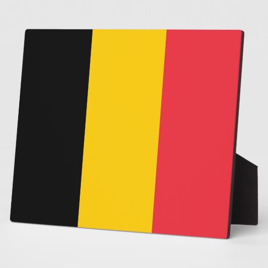 Belgische vlaggenPlaque Fotoplaat (Zijkant)