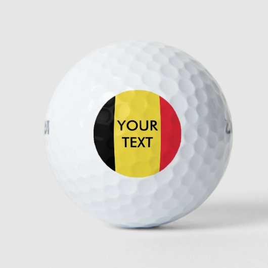 Belgische vlaggestaat aangepaste golfbal voor Belg Golfballen (Voorkant)