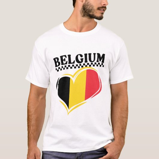 Belgium flag t-shirt (Voorkant)