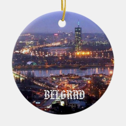 Belgrad Servië Circle Ornament (Voorkant)