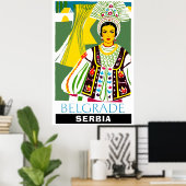 Belgrade, Serbie Affiche de voyage (Bureau à domicile)
