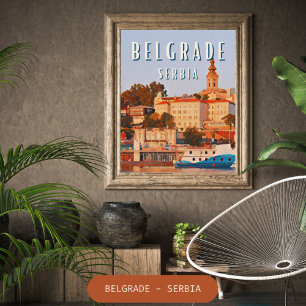 Belgrado, cultureel kruispunt op de Balkan Poster
