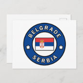 Belgrado Servië Briefkaart (Voorkant / Achterkant)