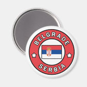 Belgrado Servië Magneet (Voorkant / Achterkant)