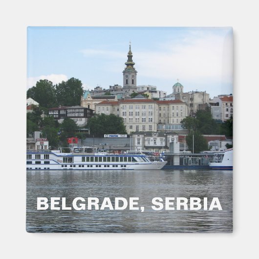 Belgrado, Servië magneet (Voorkant)
