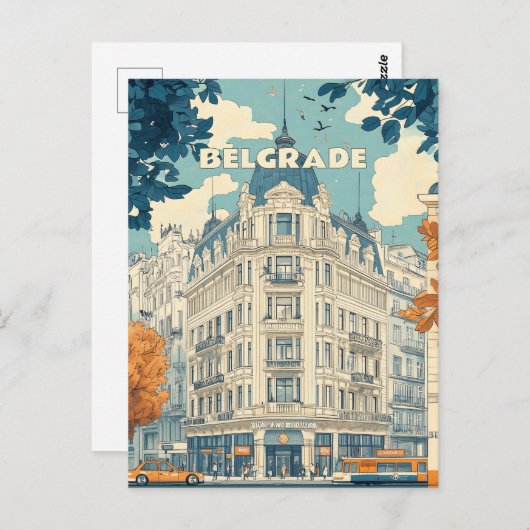 Belgrado Servië Reizen Briefkaart (Voorkant / Achterkant)