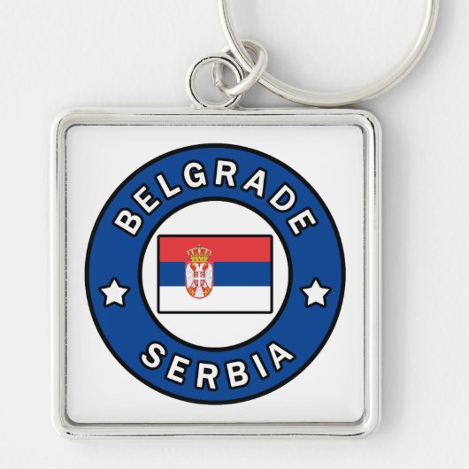 Belgrado Servië Sleutelhanger (Voorkant)