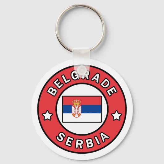Belgrado Servië Sleutelhanger (Voorkant)