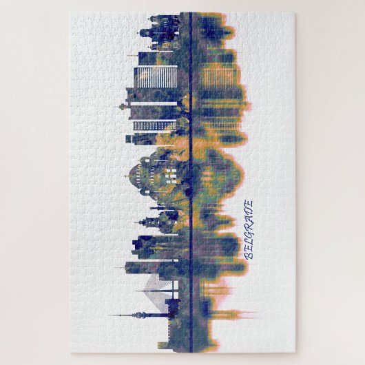 Belgrado Skyline Legpuzzel (Verticaal)