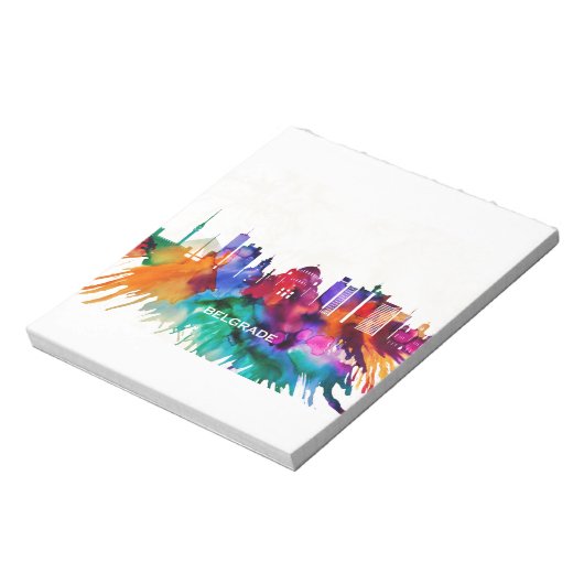 Belgrado Skyline Notitieblok (Gedraaid)