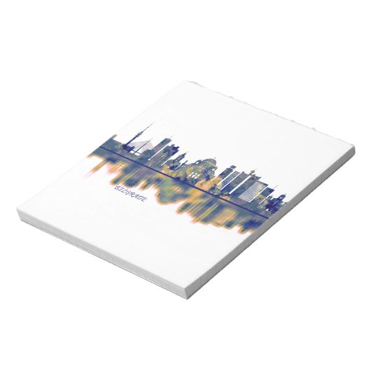 Belgrado Skyline Notitieblok (Gedraaid)