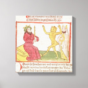 Beliale dansen voor koning Solomon Canvas Afdruk