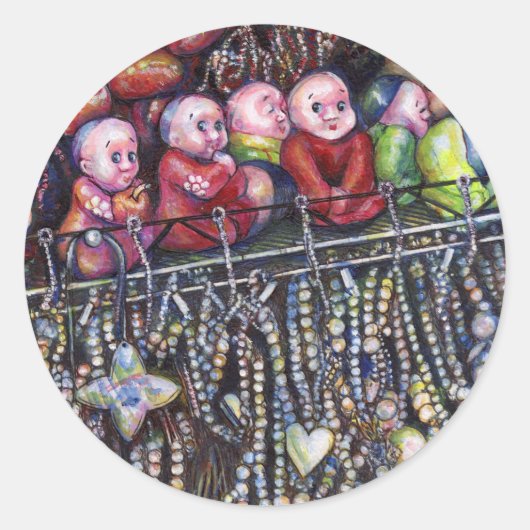 belichamen ronde sticker (Voorkant)