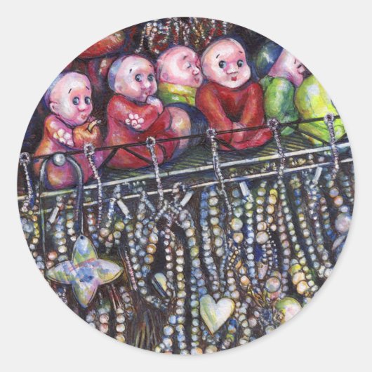 belichamen ronde sticker (Voorkant)