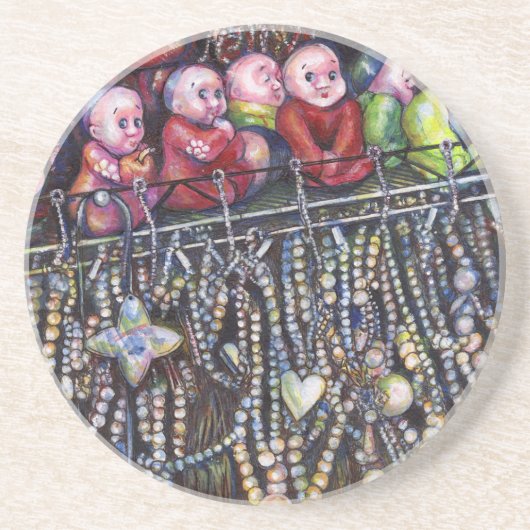 belichamen zandsteen onderzetter (Voorkant)