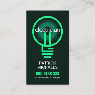 belichtend Green Electricia Bulb Filament Visitekaartje