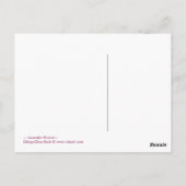 Belichting lavender — Briefkaart (Achterkant)