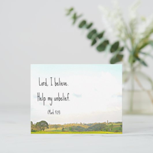 Belief briefkaart (Staand voorkant)