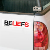 Belief zijn leugens bumpersticker (Op Truck)
