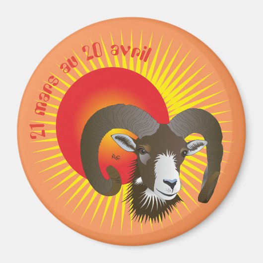 Bélier 21 mars au 20 avril Magnet (Devant)