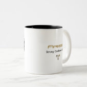 Bélier noir et blanc Zodiac Mug (Devant droit)