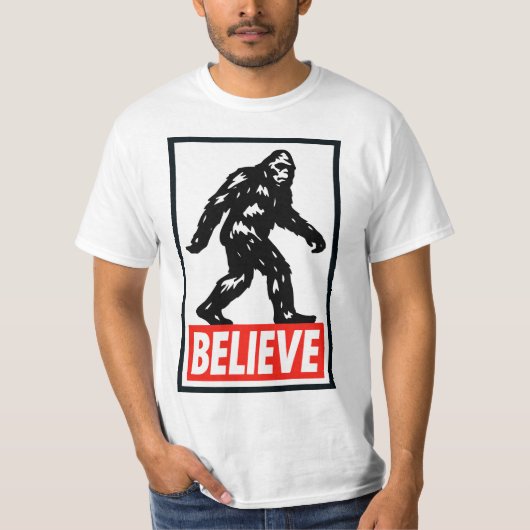Believe - Bigfoot Sasquatch T-shirt (Voorkant)