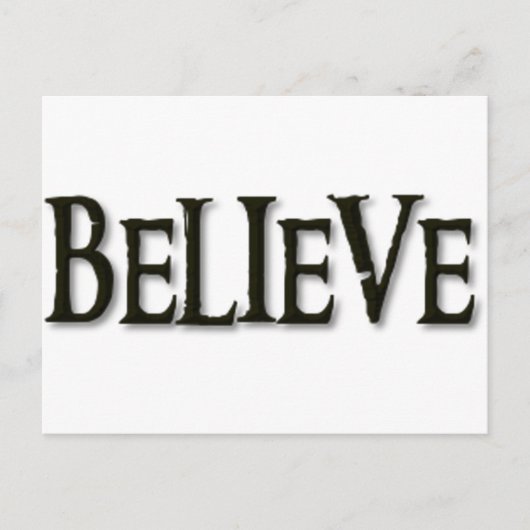 Believe Briefkaart (Voorkant)