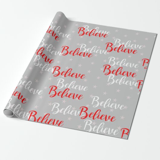 Believe Cadeaupapier (Uitgerold)