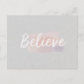 Believe calligraphic text  briefkaart (Voorkant)