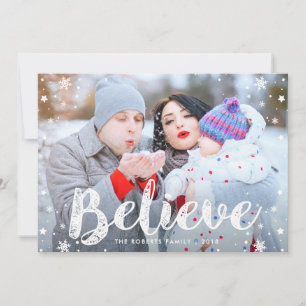 BELIEVE   christelijke foliday greeting card Feestdagenkaart