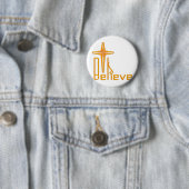 Believe Christian Ronde Button 5,7 Cm (In situ)