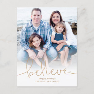 Believe Holiday Foto Feestdagenkaart