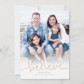 Believe Holiday-fotokaart Feestdagenkaart (Voorkant)